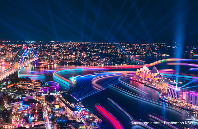 A festival that spans the sea, sky and land - Vivid Sydney