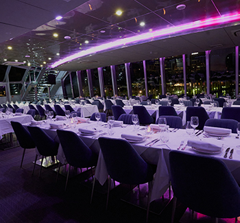 Stylish interiors of the premium Clearview Glass Boat