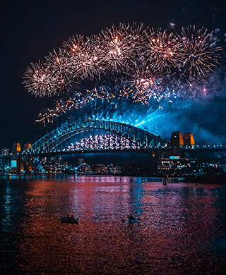 Views of Sydney Harbour events from the Clearview Glass Boat cruise